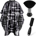 Nicemovic haircutting barber cape/neck duster and brush